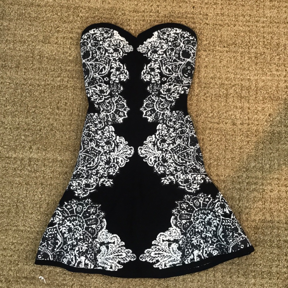 Wow Couture strapless dress small A line bodycon